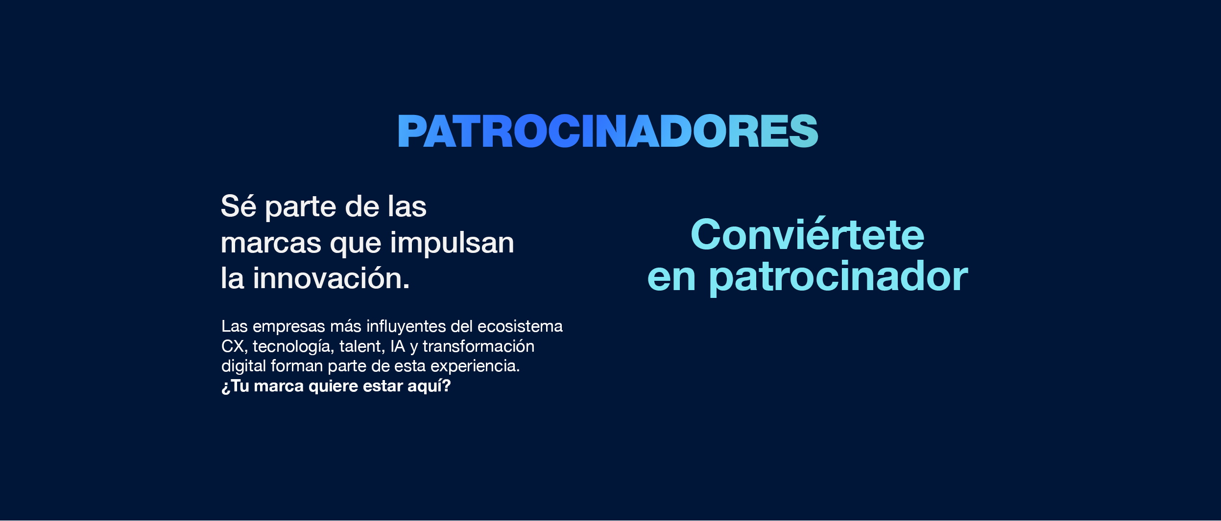 Patrocinadores CX Forum Guadalajara